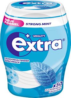Kaugummi, Strong Mint, zuckerfrei EXTRA