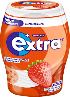Kaugummi, Erdbeere, zuckerfrei EXTRA