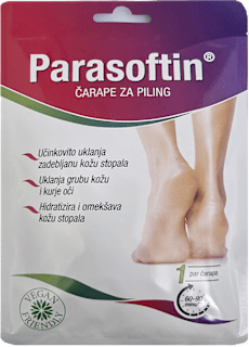 Čarape za piling stopala, 1 par Parasoftin