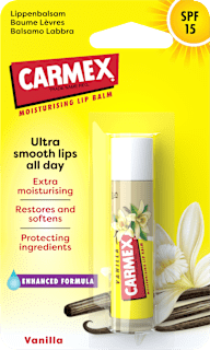 Hydratačný balzam na pery s OF 15 vanilka Carmex