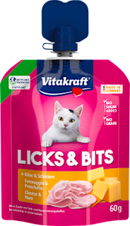 Hrana za mačke Licks&Bits s sirom i šunkom Vitakraft