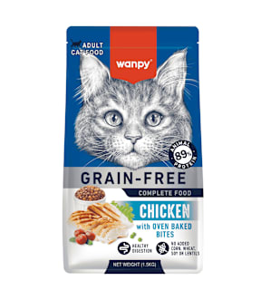 Суха храна за възрастни котки с пилешко месо  wanpy