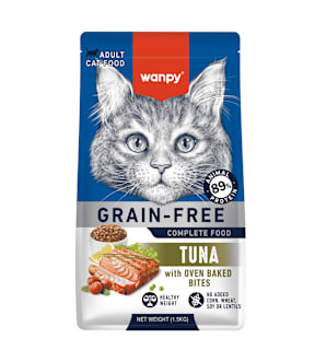 Суха храна за възрастни котки с риба тон wanpy