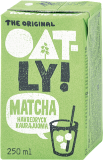 Ovsený nápoj s matcha zeleným čajom Oatly