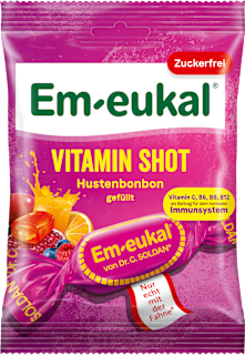 Bonbon, Vitamin Shot, gefüllt, zuckerfrei Em-eukal