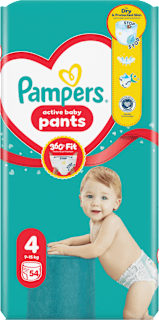 plenkové kalhotky, velikost 4 Pampers active baby