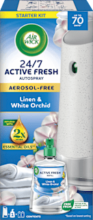 Active Fresh automatski osvježivač prostora Linen & White Orchid AIR WICK