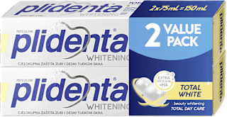 Pasta za zube Total White, 2 x 75 ml plidenta