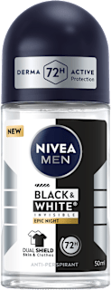 Рол-он Black & White Invisible Epic night  NIVEA MEN