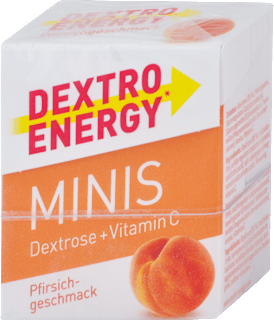 Dextróza MINIS + vitamín C, marhuľa DEXTRO ENERGY