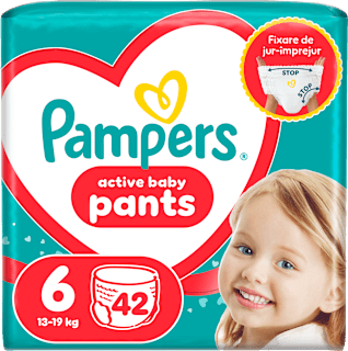 Scutece chiloțel numărul 6, 15kg+ Pampers active baby