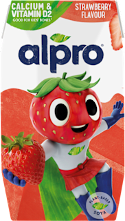 sójový nápoj s příchutí jahody alpro