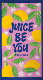 Brisača za na plažo z napisom Juice Be You Camomilla