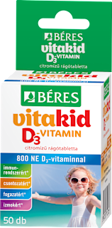 VitaKid 800 NE D3-vitamin rágótabletta  Béres