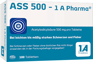 ASS 500 - 1 A Pharma Tabletten 500mg 1A Pharma