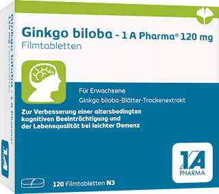 Ginkgo biloba - 1 A Pharma 120 mg Filmtabletten 1A Pharma