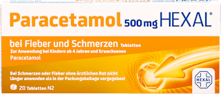 Paracetamol 500 mg HEXAL bei Fieber und Schmerzen HEXAL