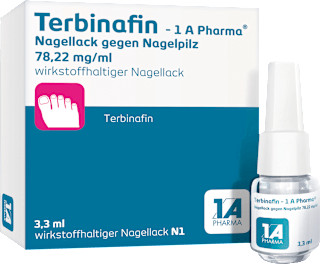 Terbinafin - 1 A Pharma Nagellack gegen Nagelpilz 78,22 mg/ml 1A Pharma
