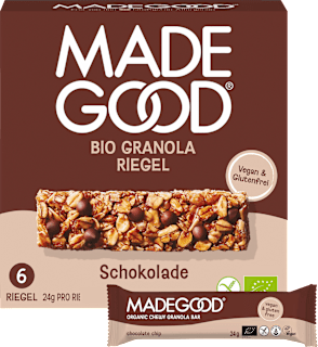 Müsliriegel Granola Schokolade Made Good