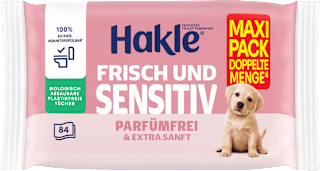 Feuchtes Toilettenpapier Frisch und Sensitiv Vorteilspack Hakle