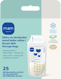 sáčky na skladování mateřského mléka mam