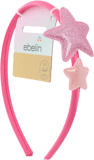 Cerchietto rosa per capelli con stelle ebelin