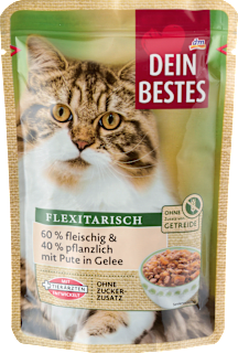 Nassfutter Katze mit Pute, Naturverliebt Flexitarisch Dein Bestes