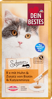 Katzenleckerli Huhn mit Biotin & Katzenminze, Schnurr (8 Stück) Dein Bestes