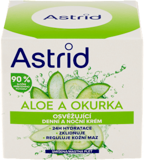 denní a noční pleťový krém aloe a okurka Astrid