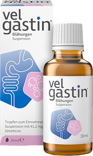 Velgastin Blähungen Suspension 41,2 mg Simeticon/ml Tropfen velgastin