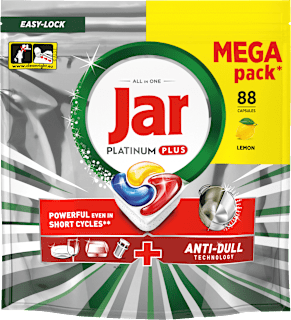 Kapsule za strojno pranje posuđa Platinum Plus Mega Jar