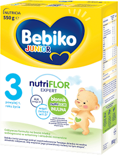 Odżywcza formuła na bazie mleka 3 powyżej 1. roku życia Junior nutriFLOR Expert Bebiko
