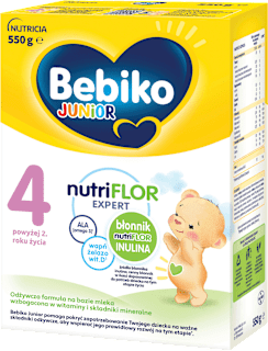 Odżywcza formuła na bazie mleka 4 powyżej 2. roku życia Junior nutriFLOR Expert Bebiko