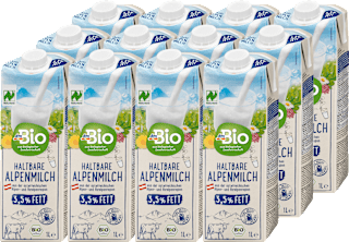 Bio mleko s 3,5 % mlečne maščobe, 12 × 1 l dmBio