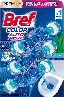 WC blok Color Auto Active Eucalyptus 3x50 g Bref