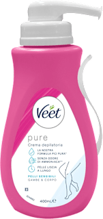 Crema depilatoria gambe e corpo pure, pelli sensibili Veet