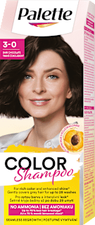 Hajszínező, 3-0 csokoládé Palette COLOR Shampoo