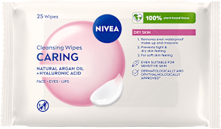 Pielęgnujące chusteczki oczyszczające do skóry suchej NIVEA