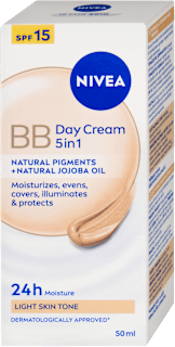 BB denný krém 24h Moisture 5v1 s OF 15 - svetlý odtieň NIVEA