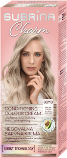 Charm barva za lase z avokadovim oljem, 8/10 zelo svetlo ledeno blond SUBRiNA