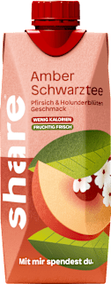 Eistee, Amber Schwarztee Pfirsich-Holunderblüte share