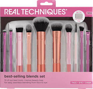 Súprava 10 štetcov a kozmetická taška REAL TECHNIQUES
