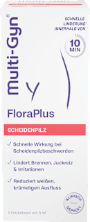 FloraPlus Vaginalgel Scheidenpilz 5 Applikatoren (5x5 ml) Multi-Gyn