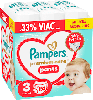 Plienkové nohavičky Premium Care Pants veľ. 3 (6 - 11 kg) Pampers Premium Care