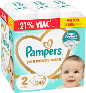 Plienky Premium Care veľ. 2 (4 - 8 kg) Pampers Premium Care