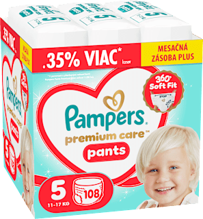 Plienkové nohavičky Premium Care Pants veľ. 5 (11 - 17 kg) Pampers Premium Care