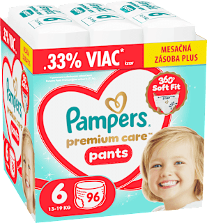 Plienkové nohavičky Premium Care Pants veľ. 6 (13 - 19 kg) Pampers Premium Care