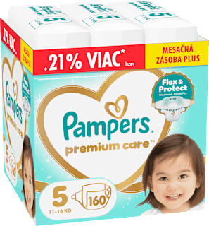 Plienky Premium Care veľ. 5 (11 - 16 kg) Pampers Premium Care