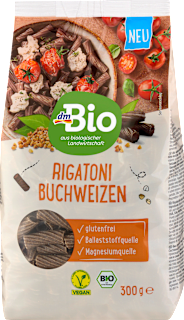 Bio glutenfreie Pasta, Rigatoni aus Buchweizen dmBio