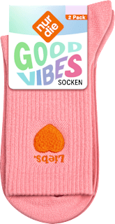 Crew Socken mit Herz-Stickerei pink Gr. 39-42 nur die